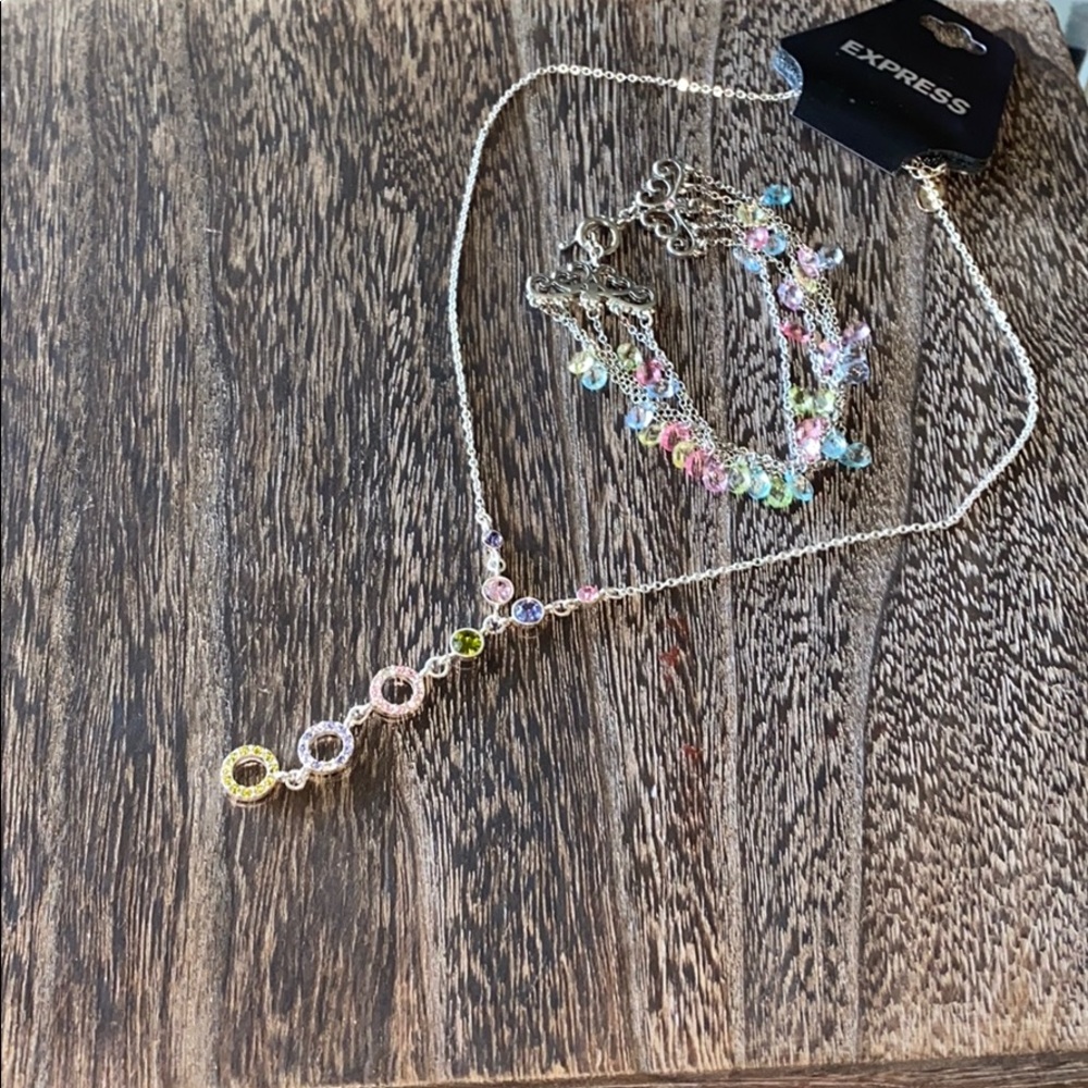 LExpress necklace and bracelet NWT